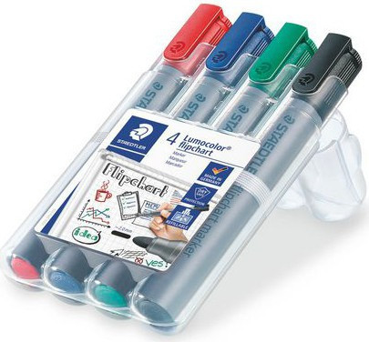 STAEDTLER Merkepenn Lumocolor Flipchart rund 2mm assortert (