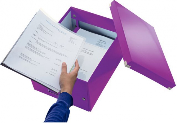 Leitz Oppbevaringsboks Click&amp;Store M WOW lilla
