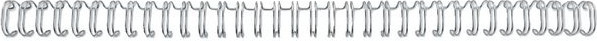 BildeGBC Binding wire 3:1 NO8 12,5mm A4 silver (100)