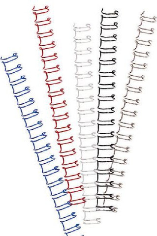 GBC Binding wire 3:1 NO8 12,5mm A4 silver (100)