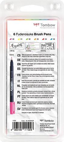 Kalligrafipenn Fudenosuke hard neon ass (6)