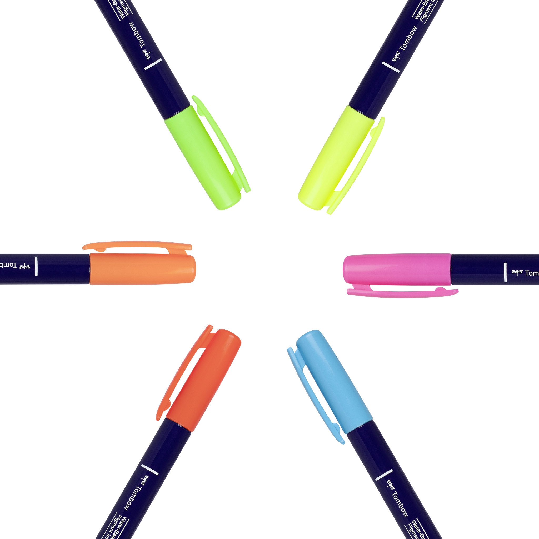 Kalligrafipenn Fudenosuke hard neon grnn