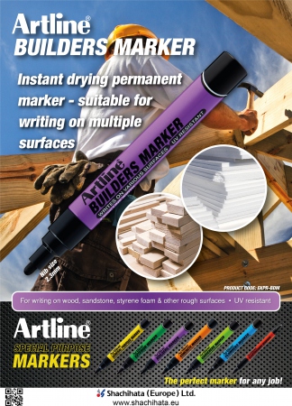 Artline Builders Merkepenn Hvit