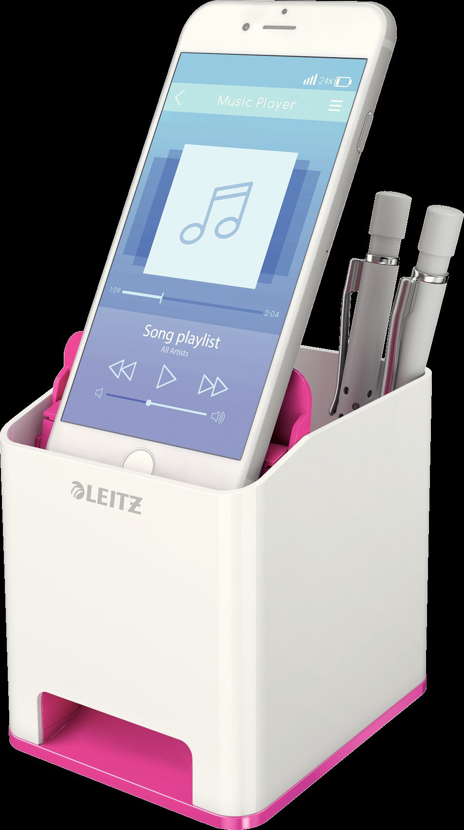 Leitz Penneholder Sound  WOW rosa