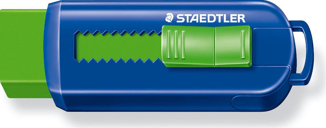 STAEDTLER Viskelr PVC fritt med fremskytings funksjon Ass.f
