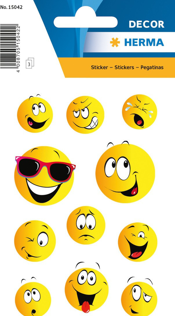 Herma Klistremerker Decor Smileys