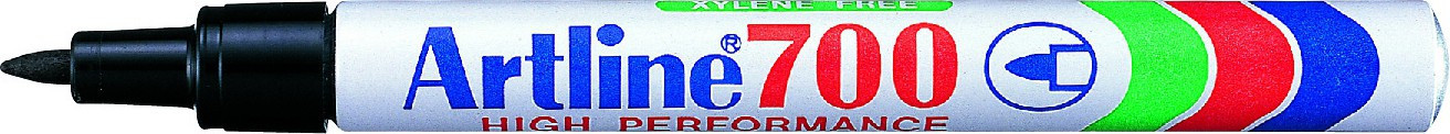 Artline 700 Merkepenn Permanent 0.7mm sort