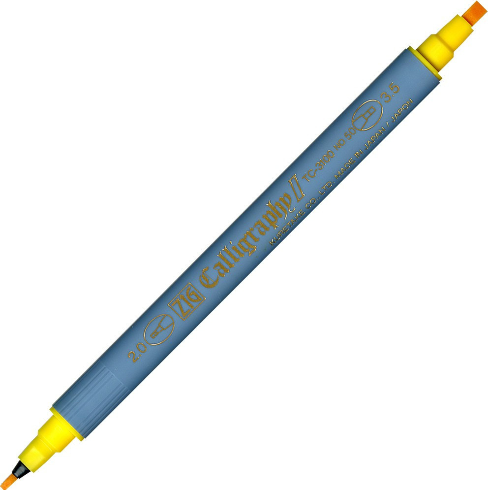 ZIG Kalligrafipenn II TC-3100 Gul