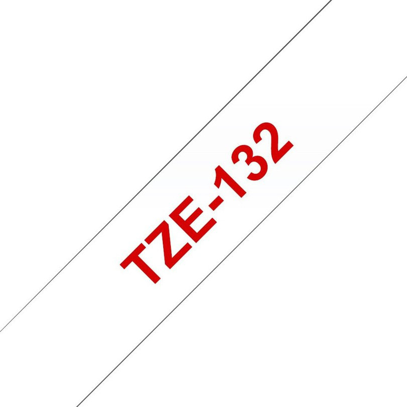 Brother TZe tape 12mmx8m red/clear
