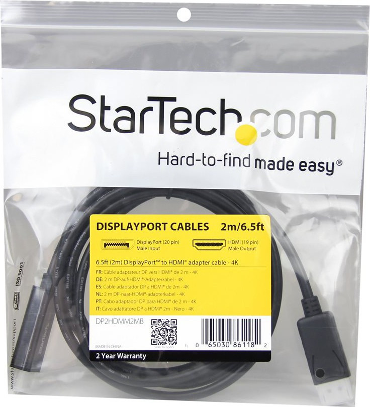 STARTECH DP2HDMM2MB DisplayPort to HDMI