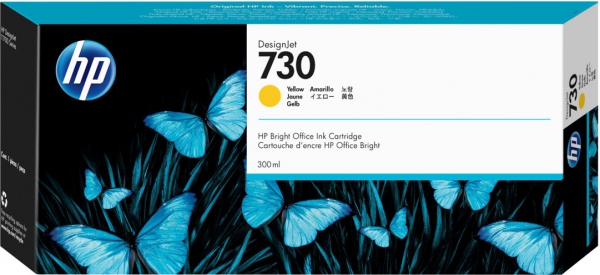HP no730 300 ml. Yellow DesignJet Ink Cartridge