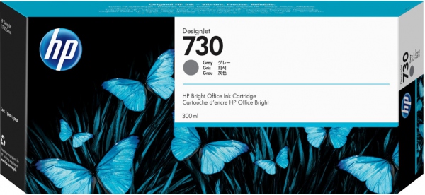 HP no730 300 ml. Gray DesignJet Ink Cartridge