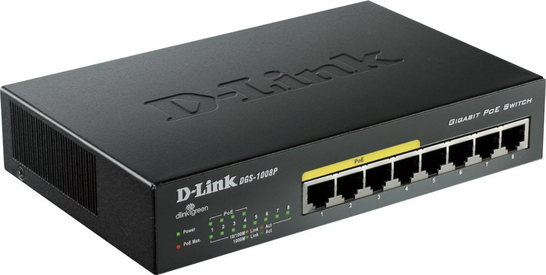 DLINK 8Port Gigabit Switch Layer2 PoE