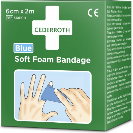 Cederroth Soft Foam Bandage Blue 6cmx2m