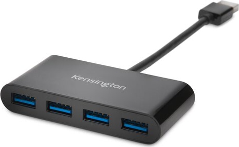 Kensington UH4000 USB 3.0 4-Port Hub, Black