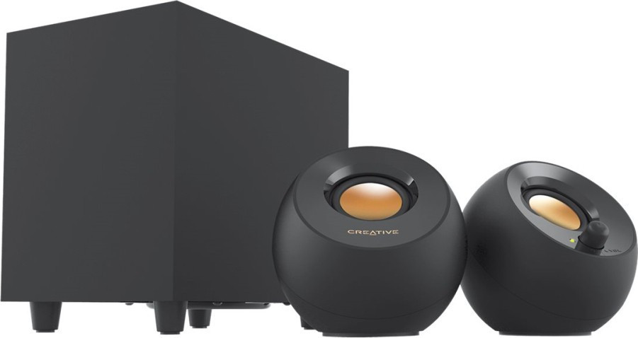 Pebble Plus 2.1 USB Desktop Speakers, Black