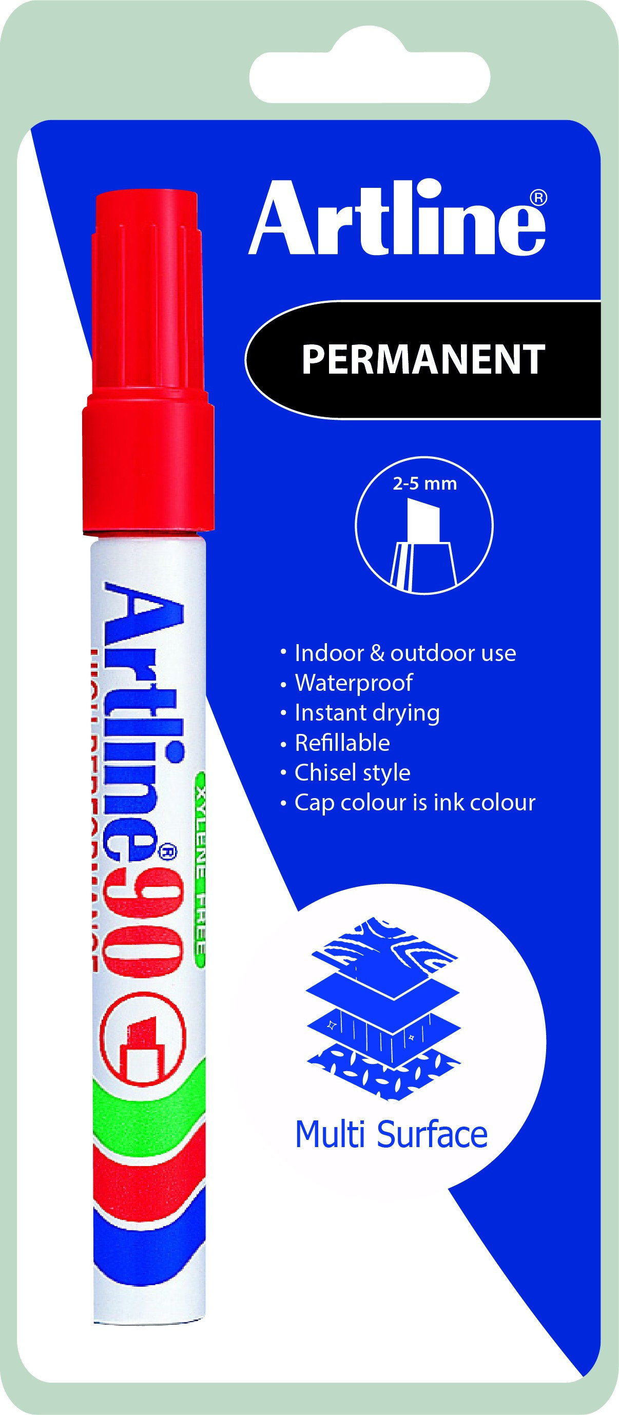 BildeArtline 90 Merkepenn 1 pk-Blister Rd