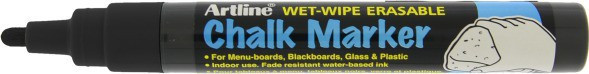 BildeArtline Chalk merkepenn 4mm sort