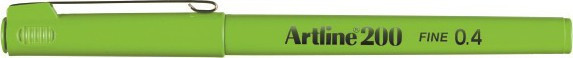 BildeFineliner Artline 200 Fine 0.4 gulgrnn