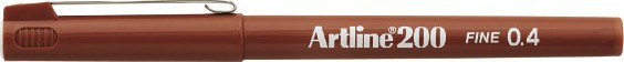 BildeFineliner Artline 200 Fine 0.4 brun