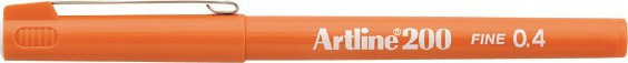 BildeFineliner Artline 200 Fine 0.4 oransje