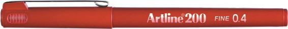 BildeFineliner Artline 200 Fine 0.4 mrkerd
