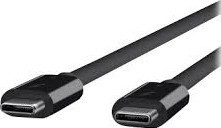 BildeUSB-C Thunderbolt 3 to USB-C Cable 100W, Black (0.8m)