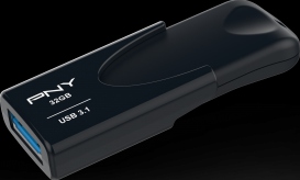 PNY USB 3.1 Attache 4 32GB Minnepenn Sort
