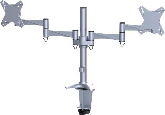 NEWSTAR Flatscreen Desk Mount Sin. silv