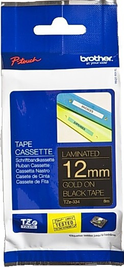 BildeBrother TZe tape 12mmx8m gold/black