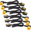 APC 6x Power Cable C19 / C20 1,8m bent