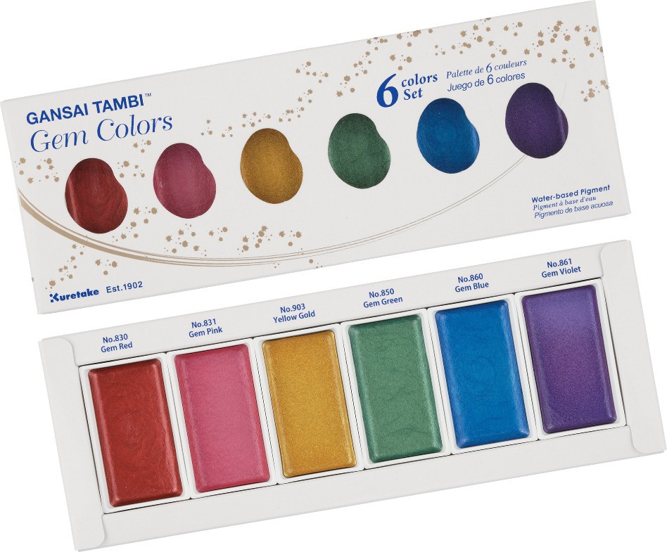 BildeGANSAI TAMBI GEM COLORS 6 colors set