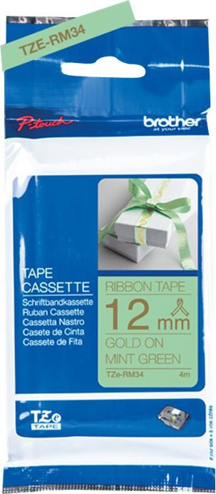 Brother TZeR satin tape 12mm x 4m Gull p mintgrnn