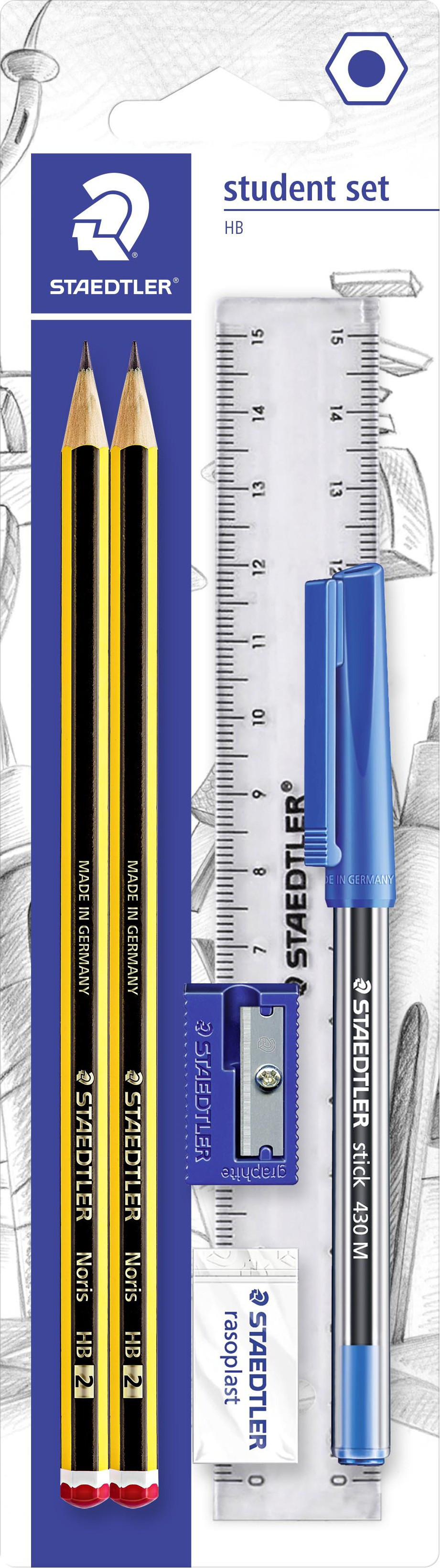 BildeSkrivesett Staedtler Student (6 stk)