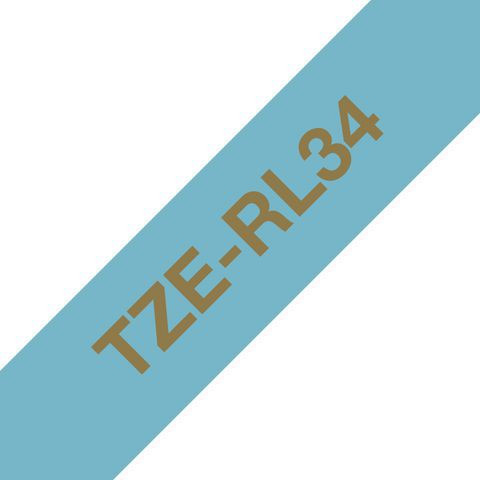 Brother TZeR satin tape 12mm x 4m Gull p lysebl