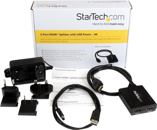 STARTECH ST122HD4KU 2 port HDMI 1.4 spli