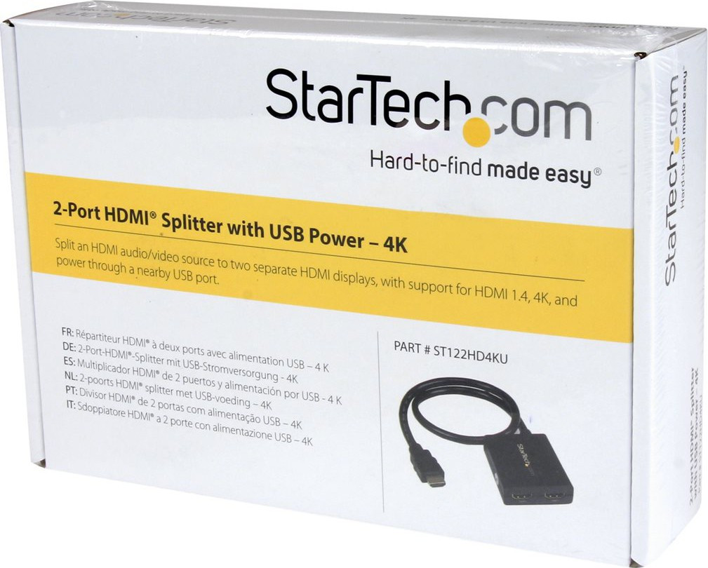 STARTECH ST122HD4KU 2 port HDMI 1.4 spli