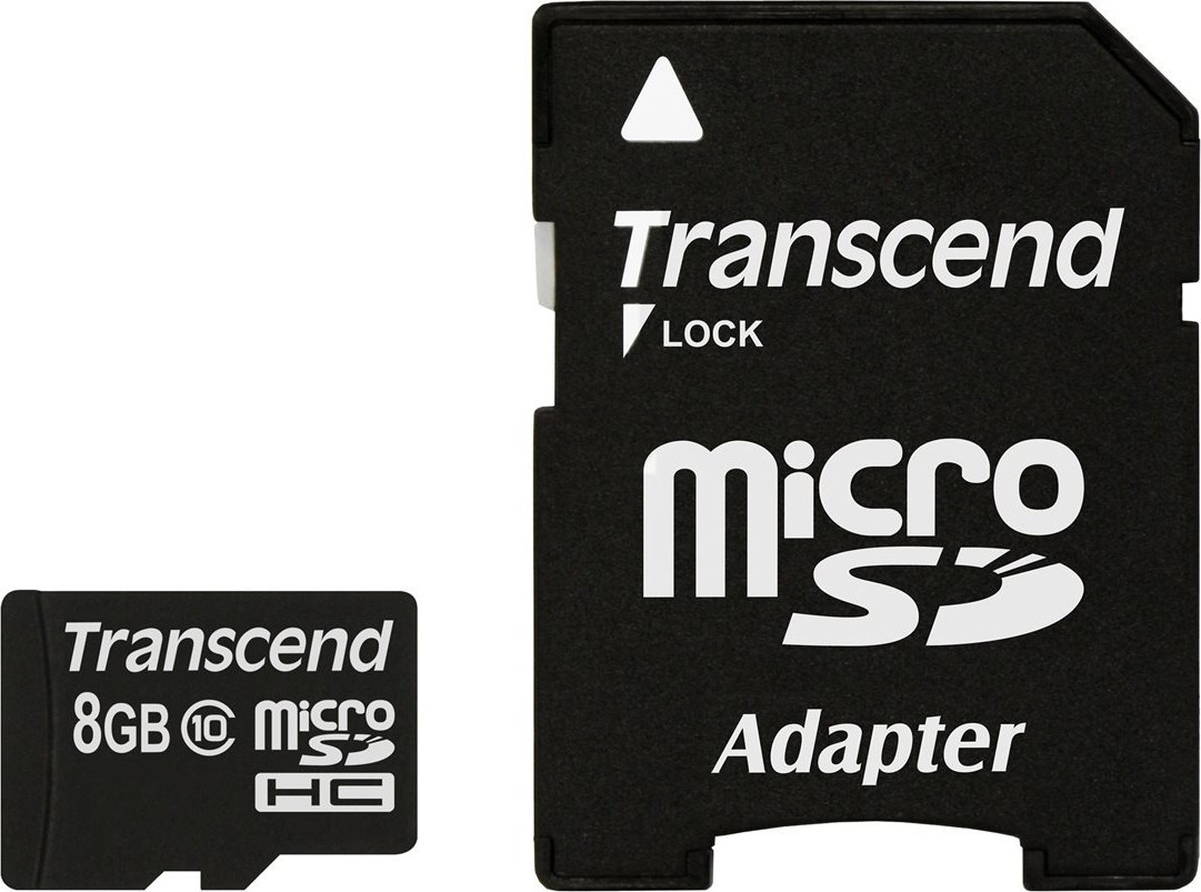 BildeTRANSCEND 8GB micro SDHC Card Class 10