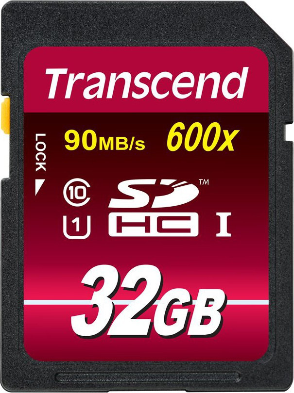 BildeTRANSCEND 32GB SDHC Card Class 10 UHS-I