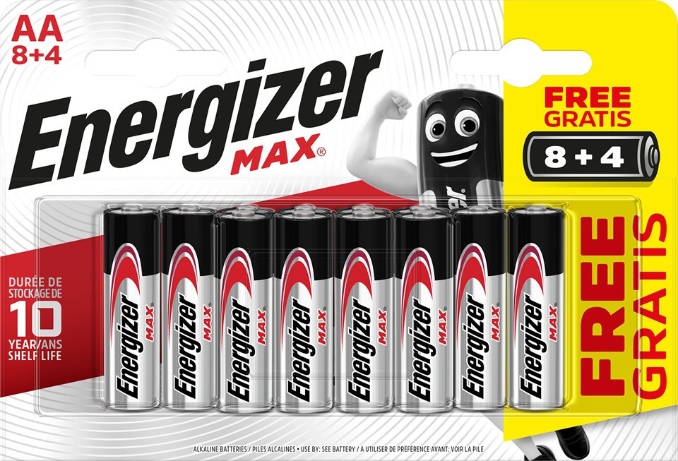 BildeEnergizer MAX AA/E91 (8+4 pack)