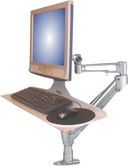 NEWSTAR Keyboard and Mouse Holder silver