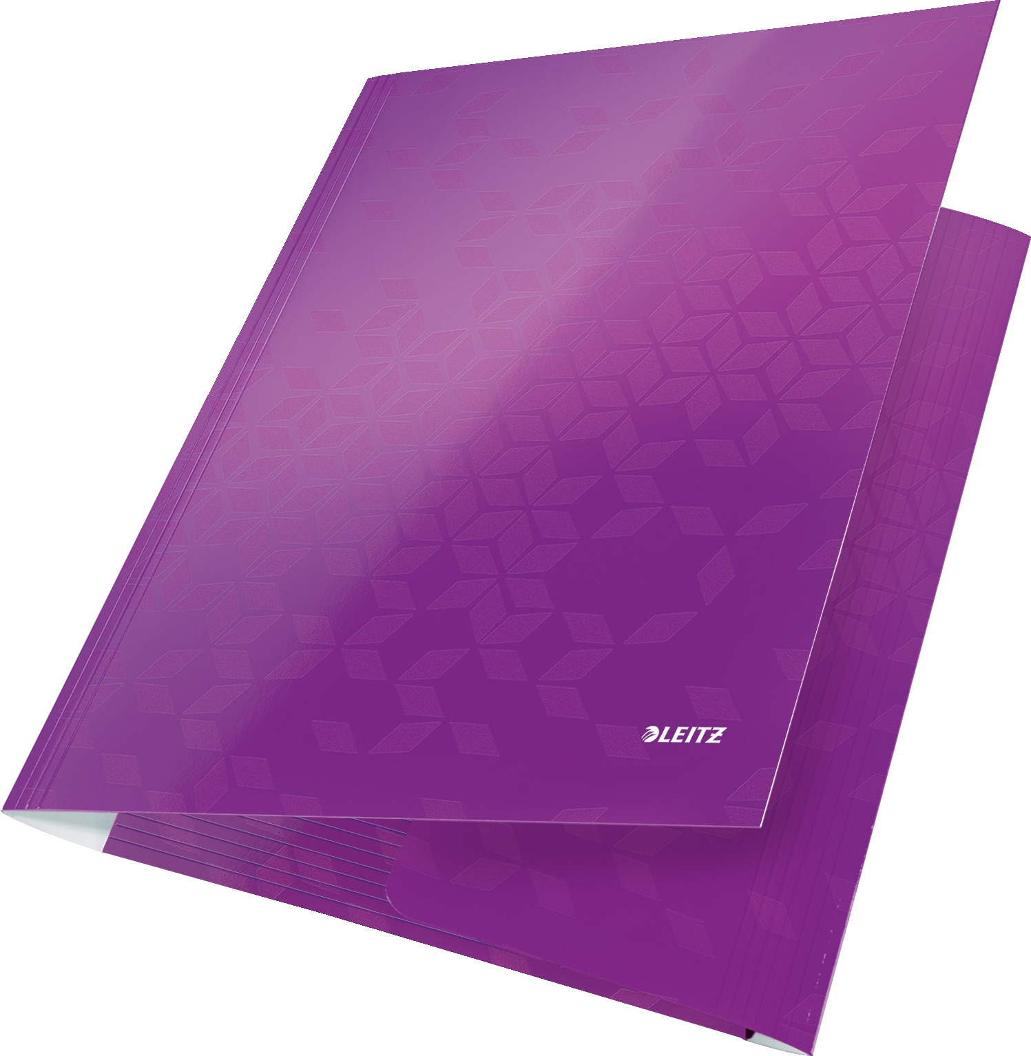 Leitz Strikkmappe WOW Kartong A4 lilla