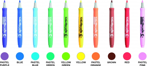 Artline Decorite Bullet Pastell 10-pk