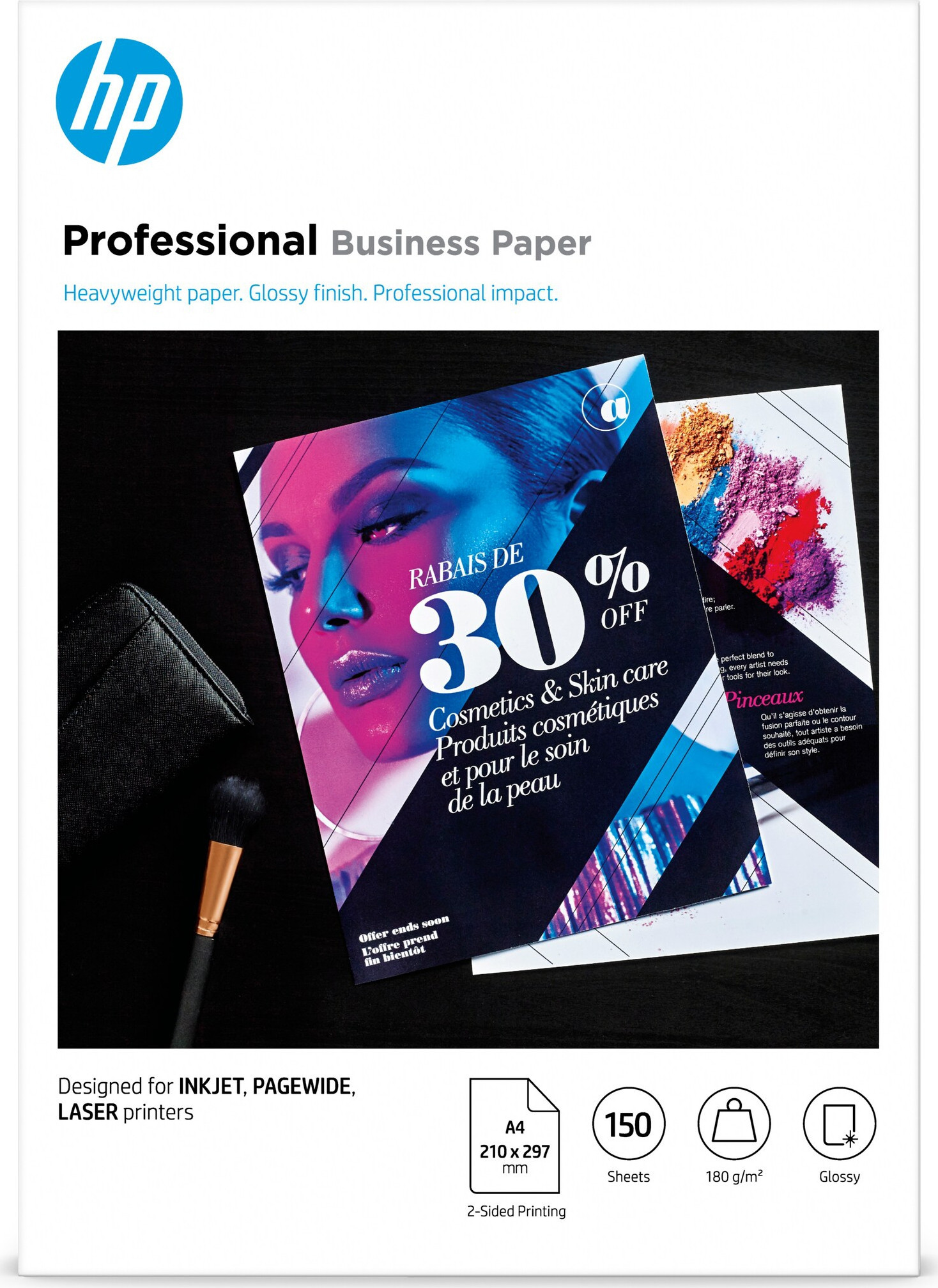 BildeA4 glossy Professional Business paper 2-side 180g/m² (150)