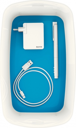 LEITZ Oppbevaringsboks MyBox S hvit/bl