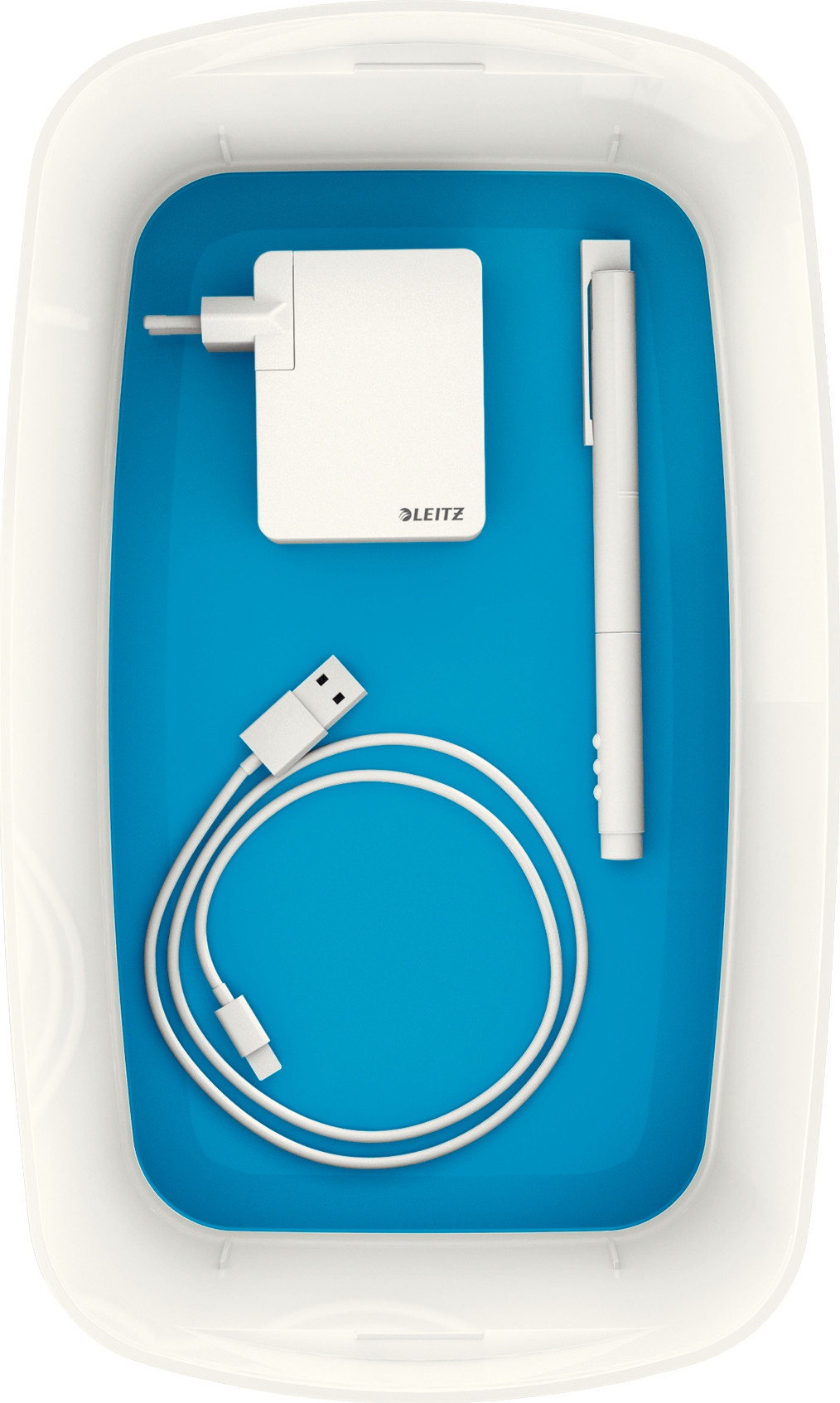 LEITZ Oppbevaringsboks MyBox S hvit/bl