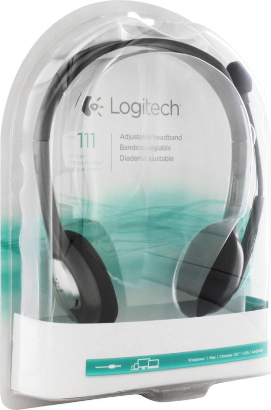 BildeLogitech Stereo Headset H111, Black