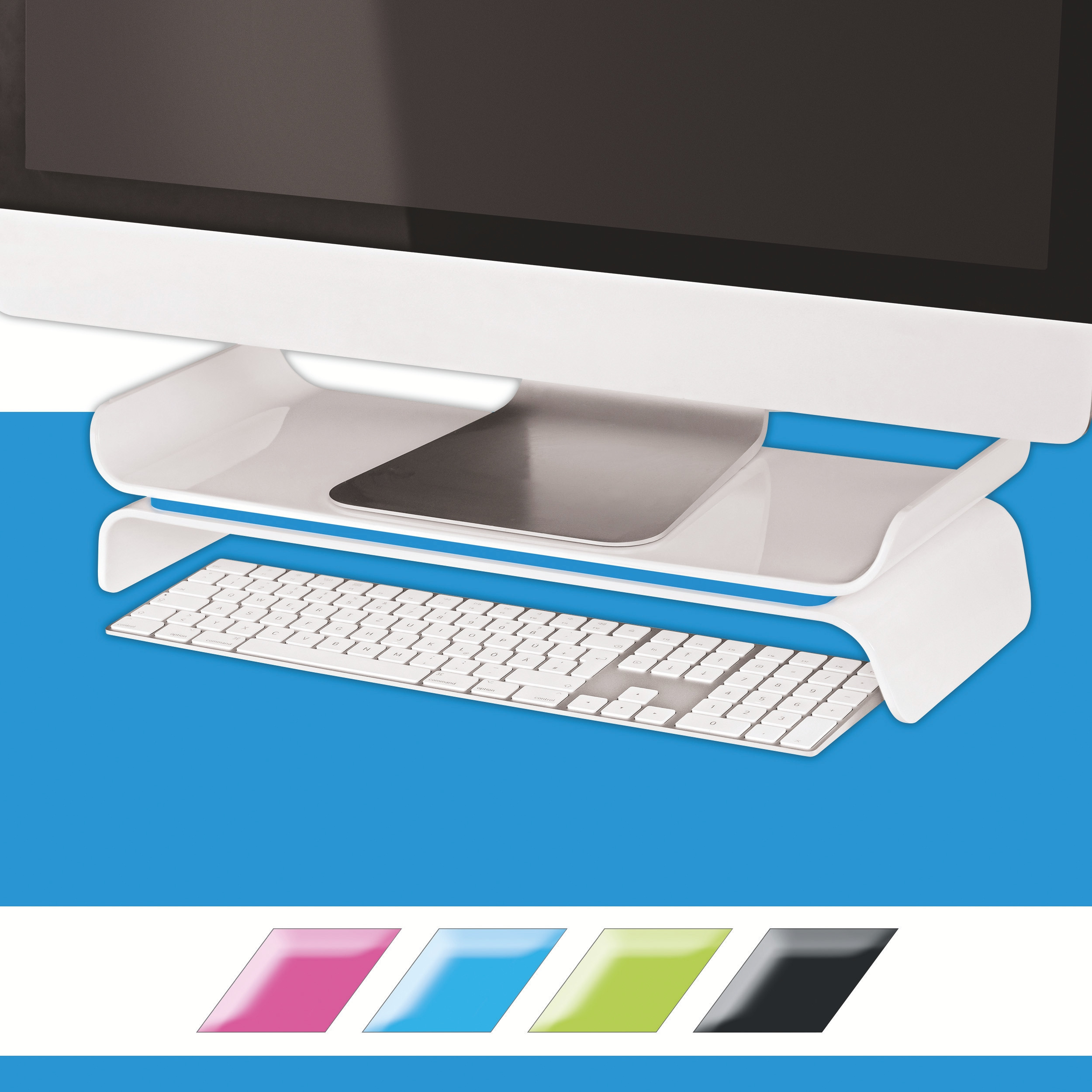 Monitor Stand Ergo Leitz WOW Bl