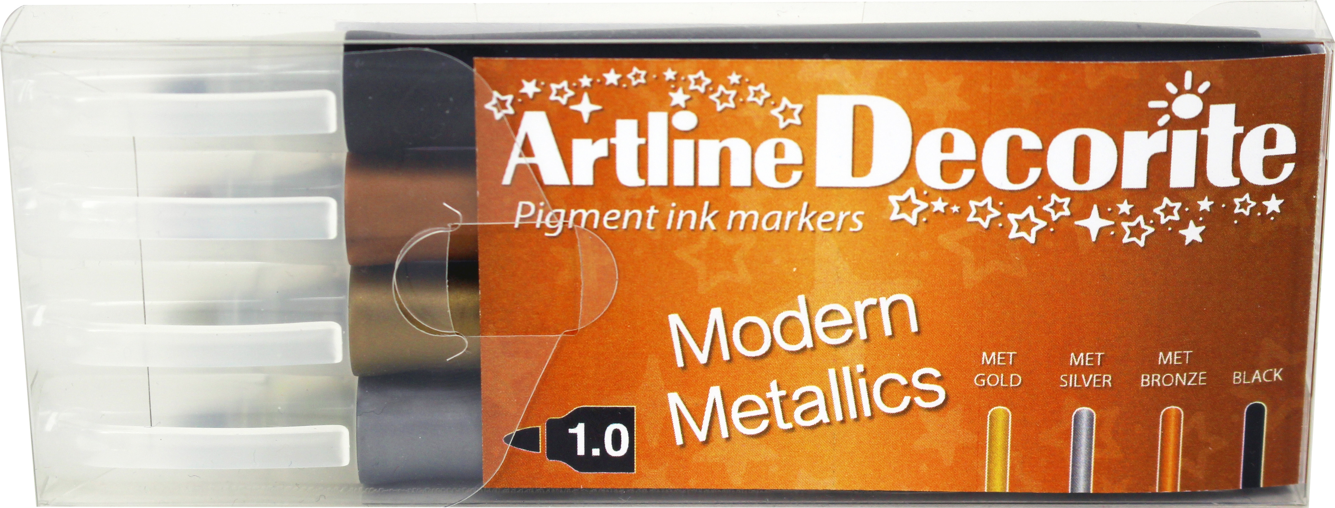 BildeArtline Decorite Bullet Modern Metallic 4-pk
