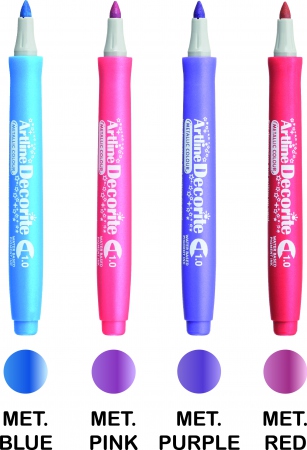 Artline Decorite Bullet Metallic 4-pk